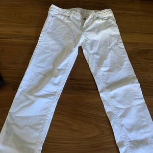 white straight jeans